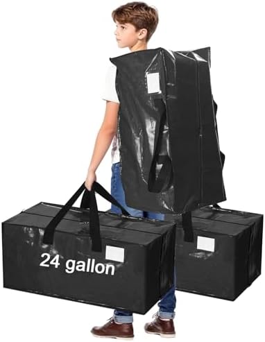 4 Pcs 24 Gallon Extra Large Moving Bags Heavy Duty Storage Bag - Image 2