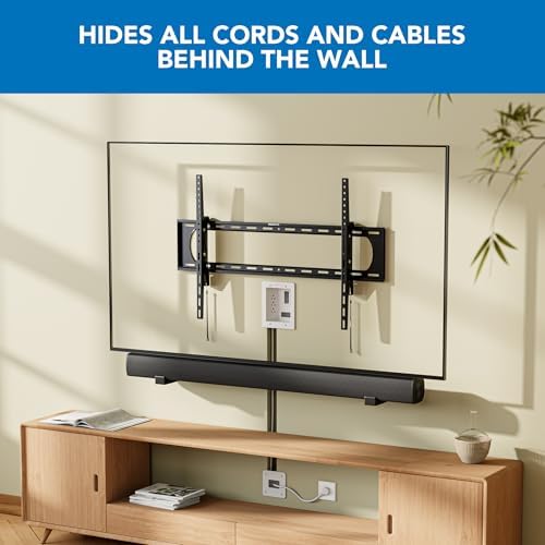 Mount-It! in-Wall TV Cable Concealer Kit with Recessed Power – Triple Outlet, 9ft Cord, and Hand Saw – Easy, Safe Cable Management for Organized TV and Home Theater Setups - Image 2