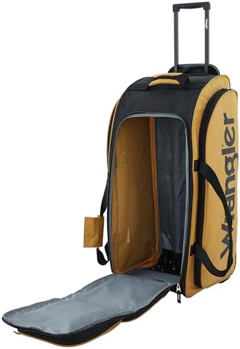 Wrangler Wesley Rolling Duffel Bag, Ambergold, Large 30-Inch - Image 6