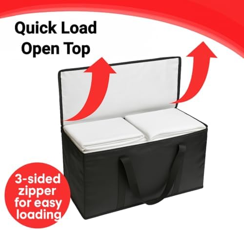 BAG-THAT! 10 - Pack Heavy Duty Large Moving Bag with Strong Zipper and Comfortable Handles Durable & Sturdy Large Storage Bags Totes Bins Packing Moving Boxes College Supplies for Packing (Pack of 2) - Image 6