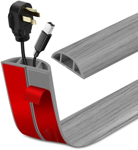 LSGCQ Floor Cord Cover Self Adhesive Cord Hider Floor Cable Management by LSGCQ