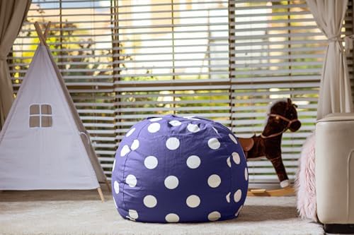 WEKAPO Stuffed Animal Storage Bean Bag Chair Cover for Kids - Image 6