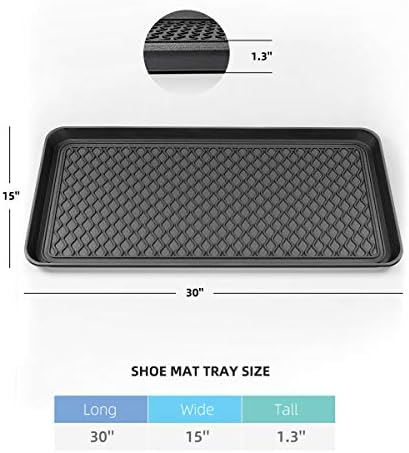 Finorder Multi-Purpose Boot Trays, 2 Pack, 30" x 15" x 1.2", Black - Image 5