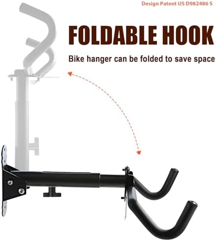 Gootus Bike Wall Mount Hanger - Horizontal Bicycle Indoor Storage Rack - Image 5