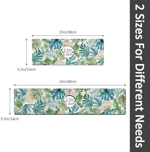24" X 5.5" Kitchen Sink Splash Guard Faucet Mat Leaf Super Absorbent Fast Drying Faucet Guard & Draining Mat Sink Splash Guard Behind Faucet for Kitchen, Bathroom - Image 7