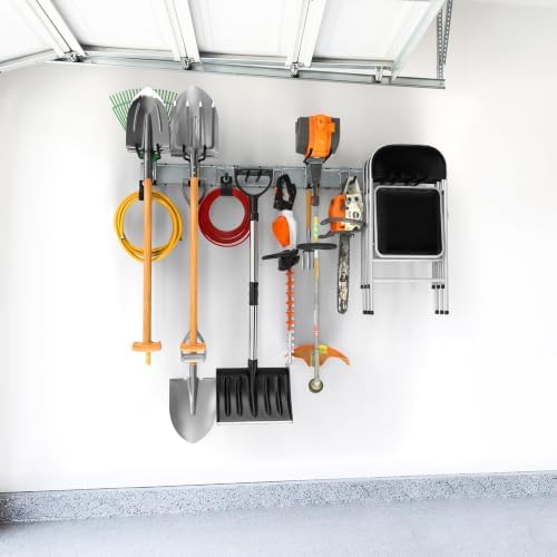 TORACK Wall Mounted Garden Tool Rack, Folding Chair Wall Hook, 48 in - Image 2