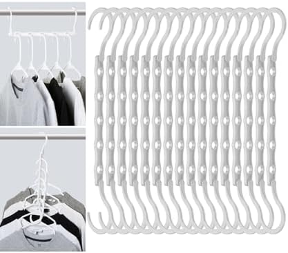 Mr. Pen- Space Saving Hangers, 16 pcs, 360° Rotating Hooks by MrPen