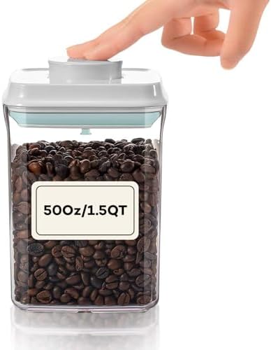 Bop Top Airtight Food Storage Containers | Pop-Top Lid | 6 Cups / 50 Oz by iChewie