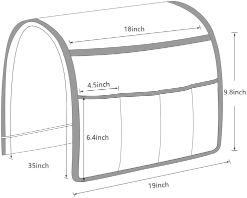 Remote Control Holder for Armchair Caddy, Remote Holder with 5 Pockets - Image 7