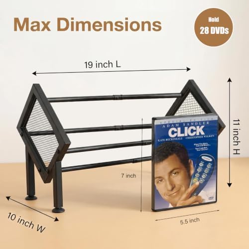 PUTNATRURE DVD Storage Rack, Expandable Game & Blu ray Case Display, 2 Pack - Image 4