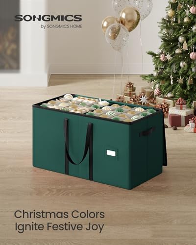 SONGMICS Christmas Ornament Storage Box, with 3 Inches 128 Slots - Image 2