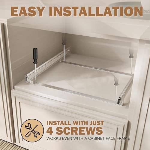 2 Tier Pull Out Drawers for Cabinets 15"W x 21"D, Farmeless&Farme - Image 7