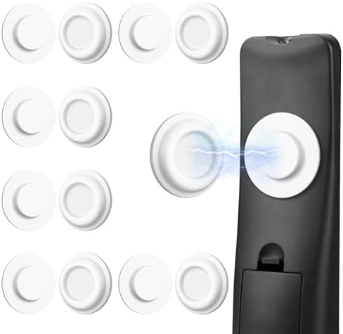 6 Pack Magnetic Remote Control Holder, Silicone, Self-Adhesive No-Drill by AMAZYC-US