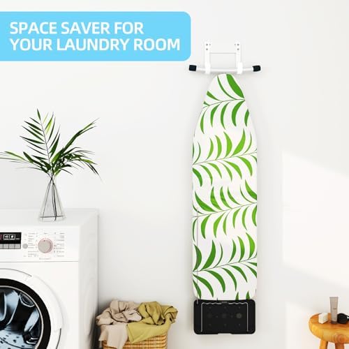 JUYSON Ironing Board Holder, T&Y Leg Ironing Board Hanger, White no Shelf - Image 4