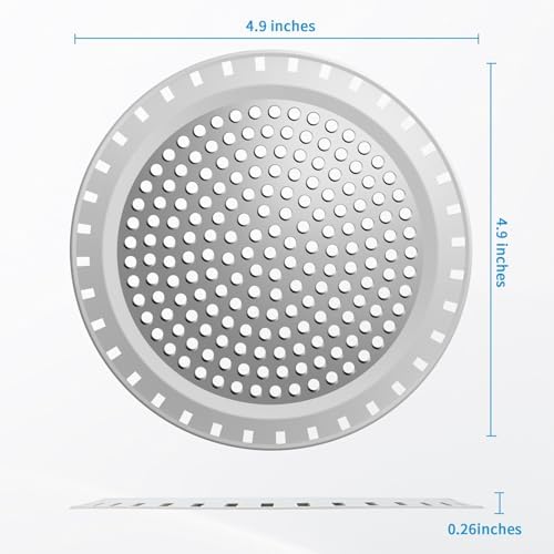 Shower Drain Hair Catcher,Aluvor Shower Drain Cover Bathtub Drain Strainer - Image 2