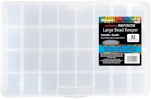The Beadery - Large Bead Keeper Storage Box, 32 Compartment - 2176 by Unknown
