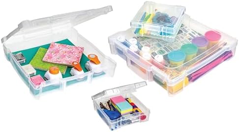 ArtBin 4-Piece Scrapbook Storage Set, Two 12x12 and Two 6x6 Boxes by ArtBin