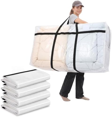 Windyun 4 Pack 98 Gallon Extra Large Moving Bags XXL Heavy Duty Storage Bag by Windyun