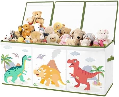 Toy Storage Box with Lids Extra Large Collapsible Toy Box Chest for Kids by Alldomess