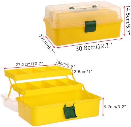 BTSKY 3-Layer Plastic Dividing Storage Box Craft Organizer and Storage - Image 4