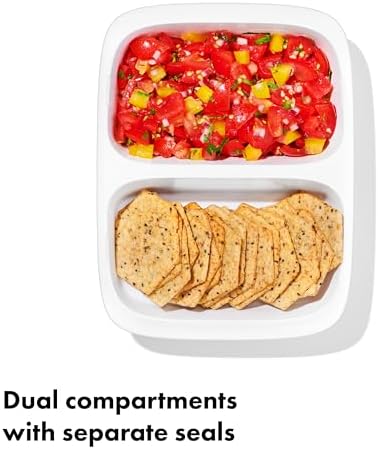 OXO Good Grips Prep & Go 2 Cup Divided Food Storage Container - Ocean Blue - Image 3
