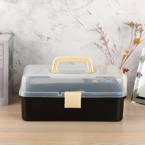BTSKY 3-Layer Plastic Dividing Storage Box Craft Organizer and Storage - Image 3