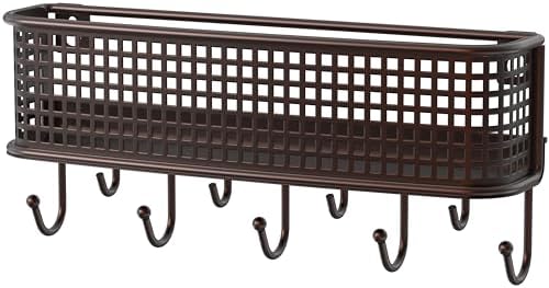 Deco Brothers Wall Key Holder and Mail Organizer, Bronze - Image 7