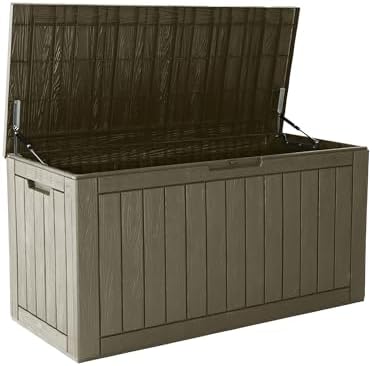 Outdoor Storage Box Waterproof, 110 Gallon Deck Box for Patio Storage by WTFGO