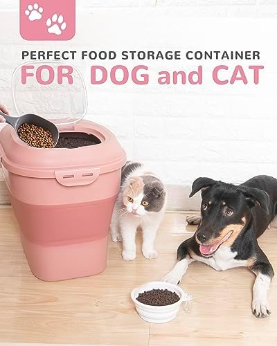 30-35Lbs Airtight Dog Food Storage Container,Collapsible Dog Food Container - Image 2