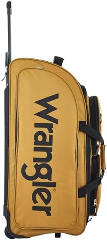Wrangler Wesley Rolling Duffel Bag, Ambergold, Large 30-Inch - Image 3