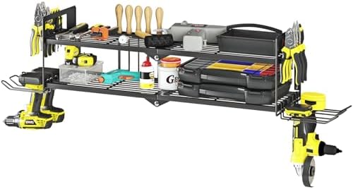 AZERPIAN Power Tool Organizer Heavy Duty Wall Mount Drill Tools Holder by AZERPIAN