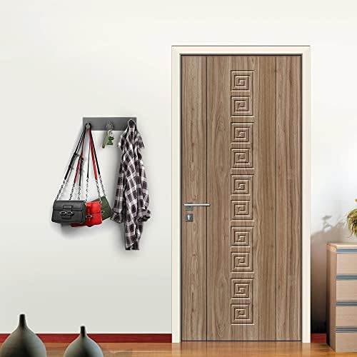 VIRFIN Key Holder for Wall with 2 Self-Adhesive Tapes, No Damage Key Holder Rack for Wall with 3 Key Hooks for Entryway, Door, Bathroom, Kitchen(Black) - Image 4