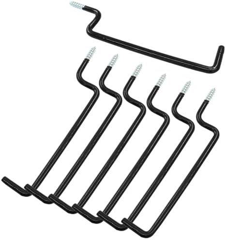 Screw in Ladder Hook, Black, 10 Pcs, 20.7cm/8.15" - Image 4