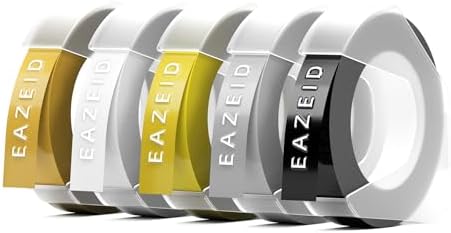 Compatible with Dymo Label Maker Refills Embossing Label Maker Tape by EazeID