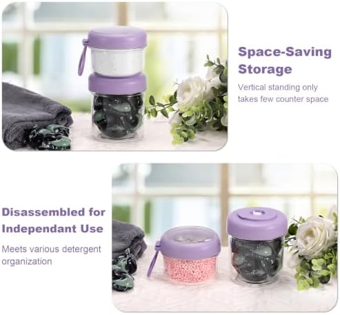 Portable Laundry Detergent Dispenser with Handle, Stackable Storage - Image 6