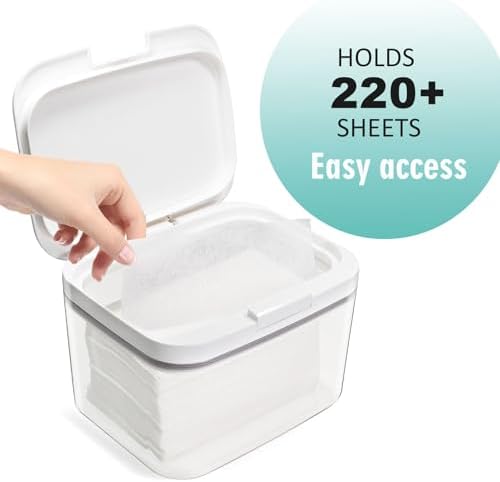 Pensino Laundry Pods Container Laundry Pod Holder with Lid, Laundry Room Storage Container for Detergent Pods Laundry Powder Scent Booster Container with Scoop (2 Pack) - Image 3