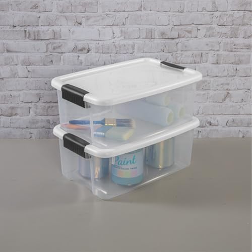 Sterilite Ultra Latch Box with Lids for Home and Office, 18 Quart, 12-Pack - Image 6
