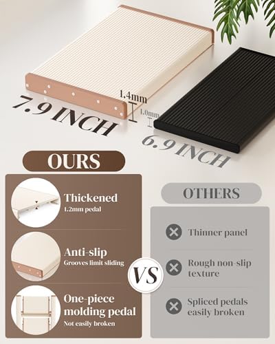 2 Step Ladder, Foldable Aluminum Step Stool with Anti-Slip Pedal - Image 3