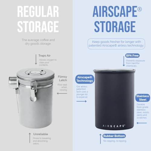 AirScape Planetary Design Stainless Steel Coffee Canister | Food Storage - Image 3