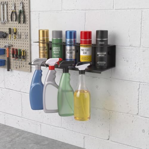2Pcs Wall-Mounted Aerosol Spray Can Holder for Garage and Workspace - Image 3