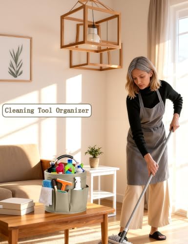 Cleaning Caddy with Handle, for Cleaning Supplies Organizer Bucket - Image 4