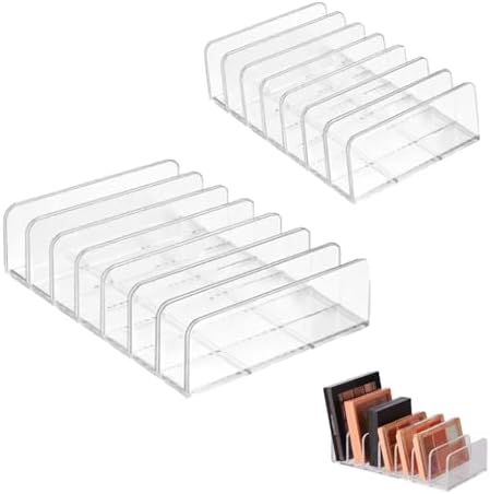 14 Slots Universal Multi Device Organizer Dock Space-Saving Acrylic Clear Multi Phone Stand Holder Divider for iPhone Portable External Hard Drive HDD Phone Cases External CD/DVD Drive by Unknown