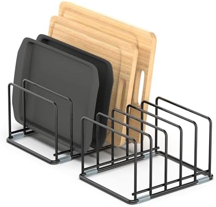 Cutting Board Organizer, Kitchen Cabinet Organizer by VAEKUCEAN