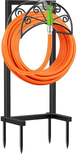 TomCare Garden Hose Holder, Heavy Duty Stand for 160FT Hose with 4 Spikes by TomCare