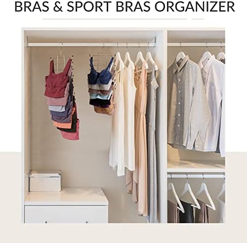 ZEDODIER 4 Pack Tank Top Hanger, Bra Organizer for Closet, Space Saving - Image 3