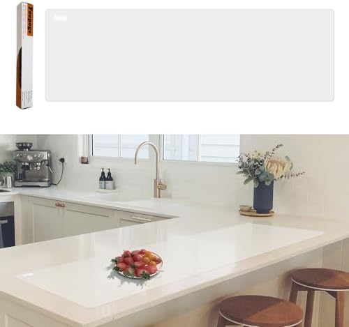 49.2" x 15.7" Large Silicone Mat for Kitchen Counter Protector, Cuttable by Foepoge