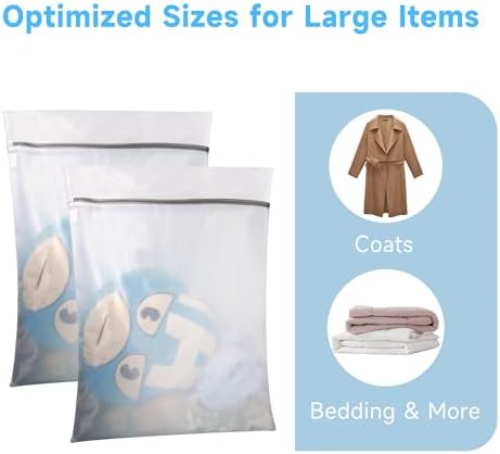 GOGOODA 2 Pack Extra Large Mesh Laundry Bags 24 x 31 in Fine Mesh Wash Bags - Image 2