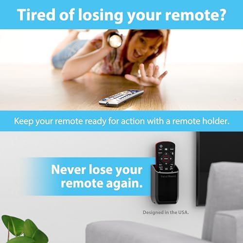 TotalMount Drop-Free Remote Holders – Removable Adhesive – Black (2 Pack) - Image 2