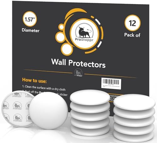 ProStoppr® Door Stoppers - Small 1.57" (12 Pack) - Strong Adhesive Backing by ProStoppr