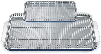 Caraway Non-Stick Ceramic Baking Sheet and Cooling Rack Bundle by Unknown